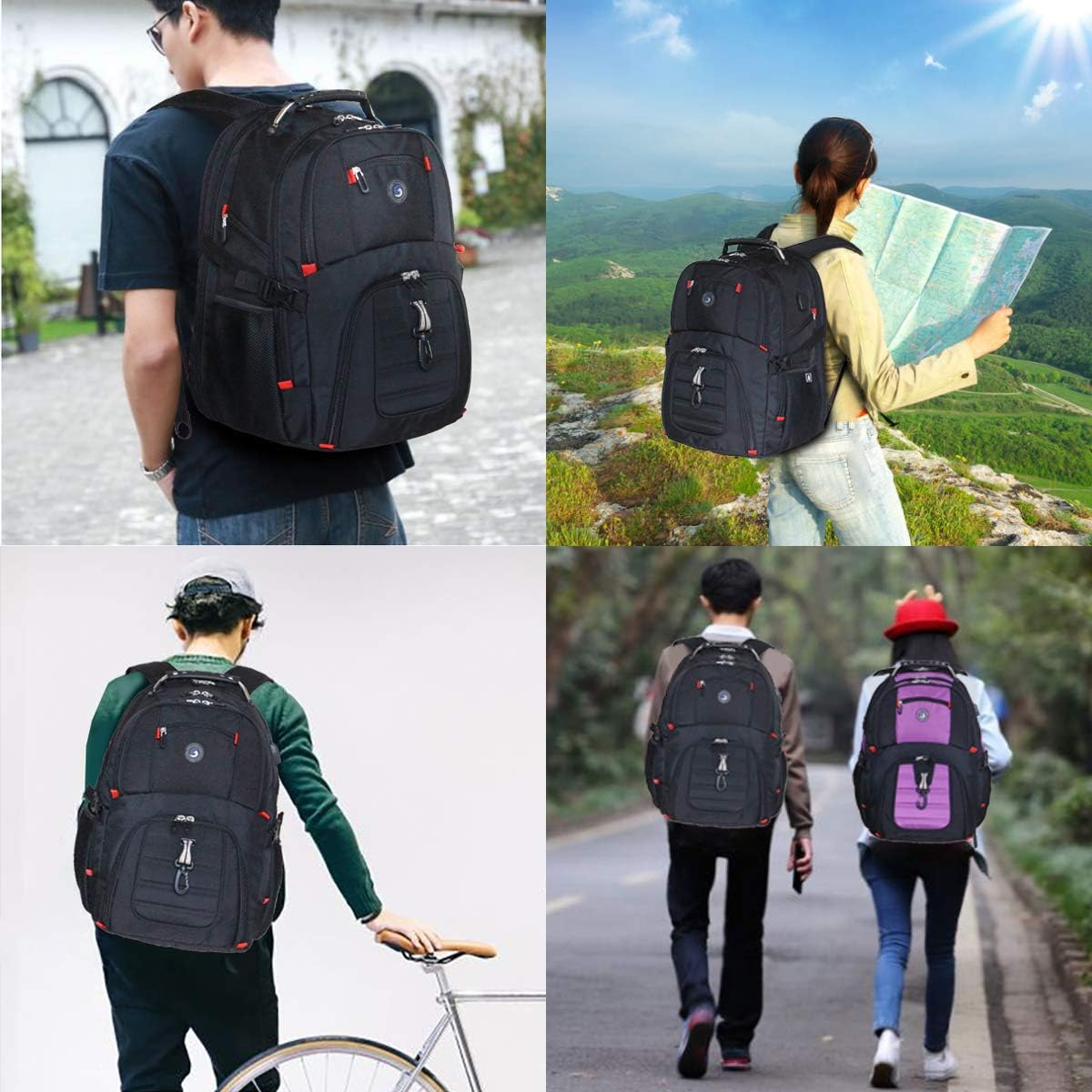 SHRRADOO Extra Large Travel Laptop Backpack for Men, Work College Backpacks - Image 7