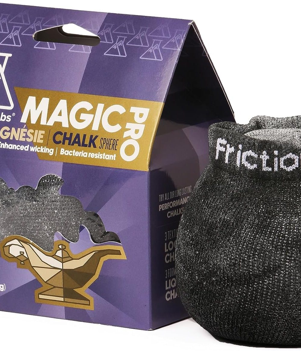 Friction Labs Magic Chalk Ball, Premium Gym Chalk Ball in Refillable Sock