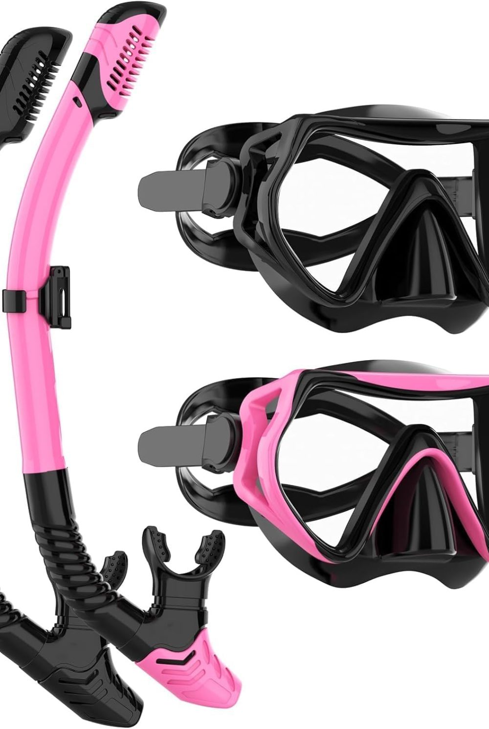 Snorkeling Gear for Adults, JRing Snorkel Set Anti Fog Goggles Dry Snorkel