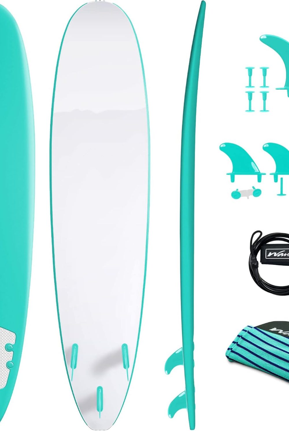WAVESTORM 8ft Premium Classic Longboard Surfboard